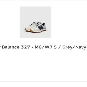 New Balance NB 327 x FIGS Grey Navy  - M6/W7.5